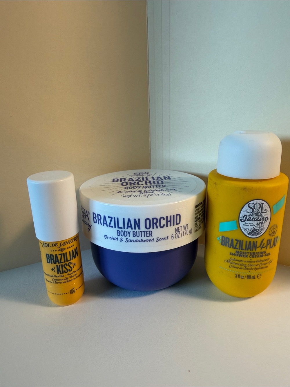 Sol de Janeiro Brazilian Orchid Body Butter with Yellow Shower & Spray Set